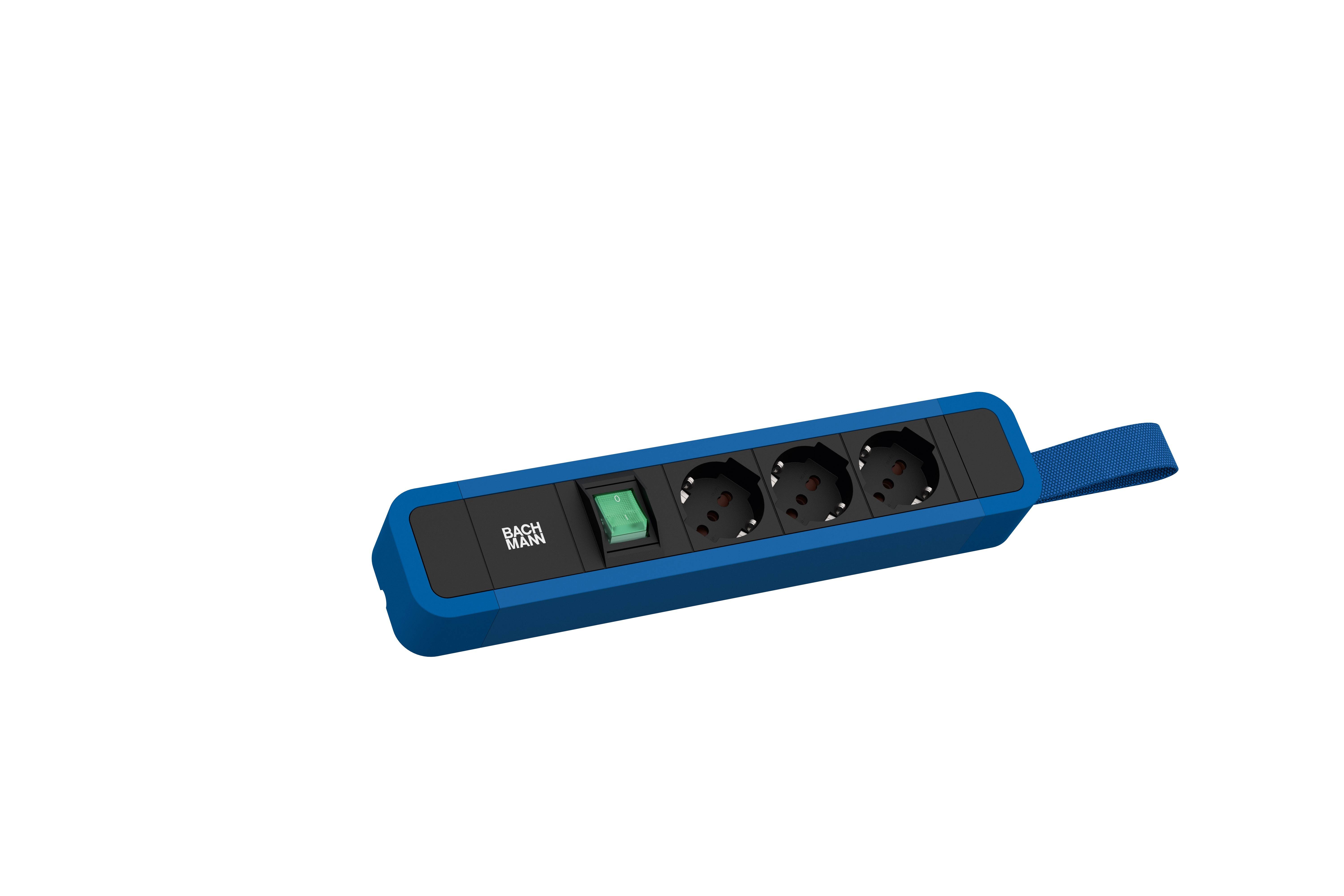 Bachmann 350349 Steckdosenleiste Blau 1St.