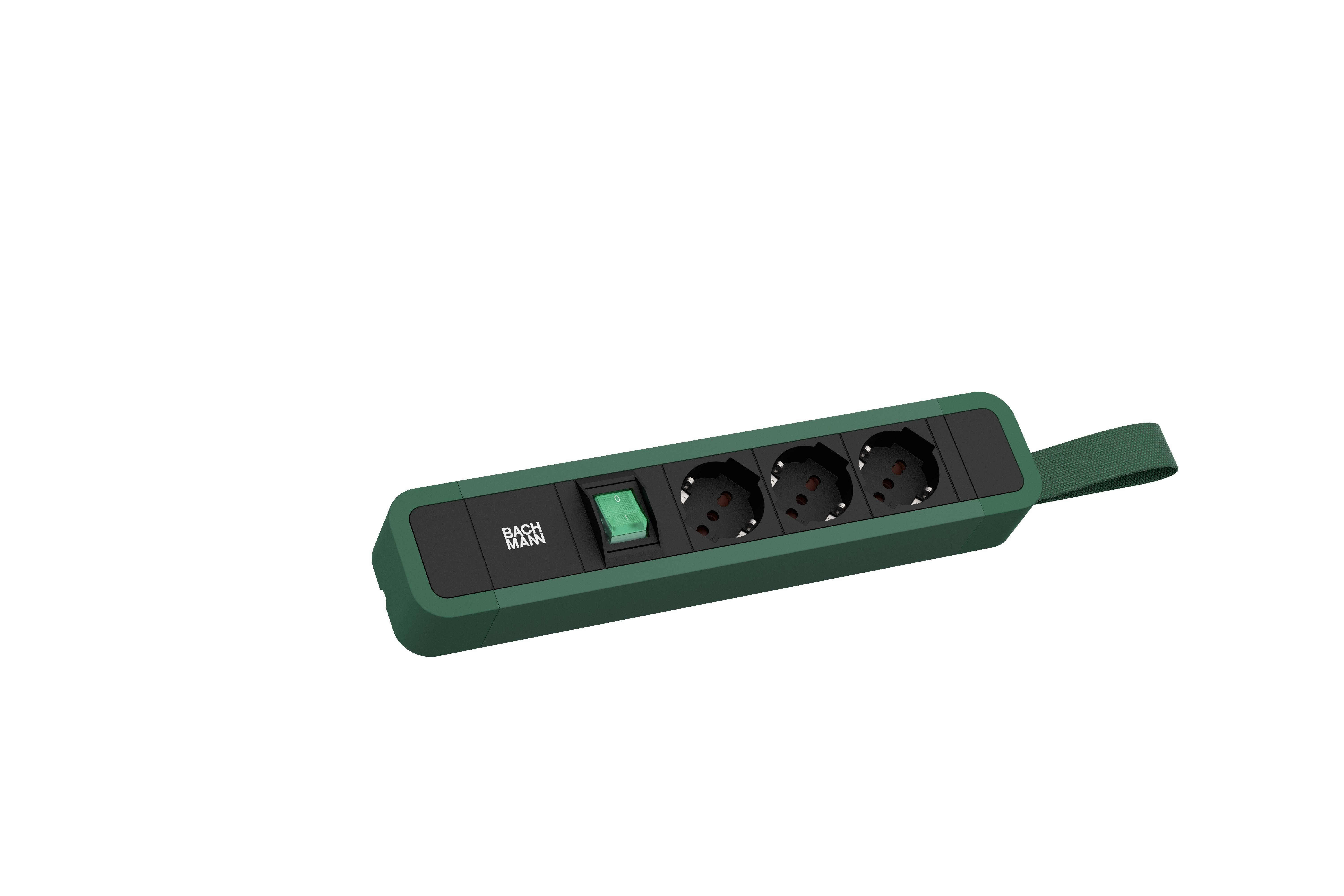 Bachmann 350249 Steckdosenleiste Grün 1St.