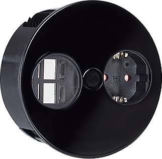 Bachmann 931133 Steckdosenleiste Schwarz 1St.