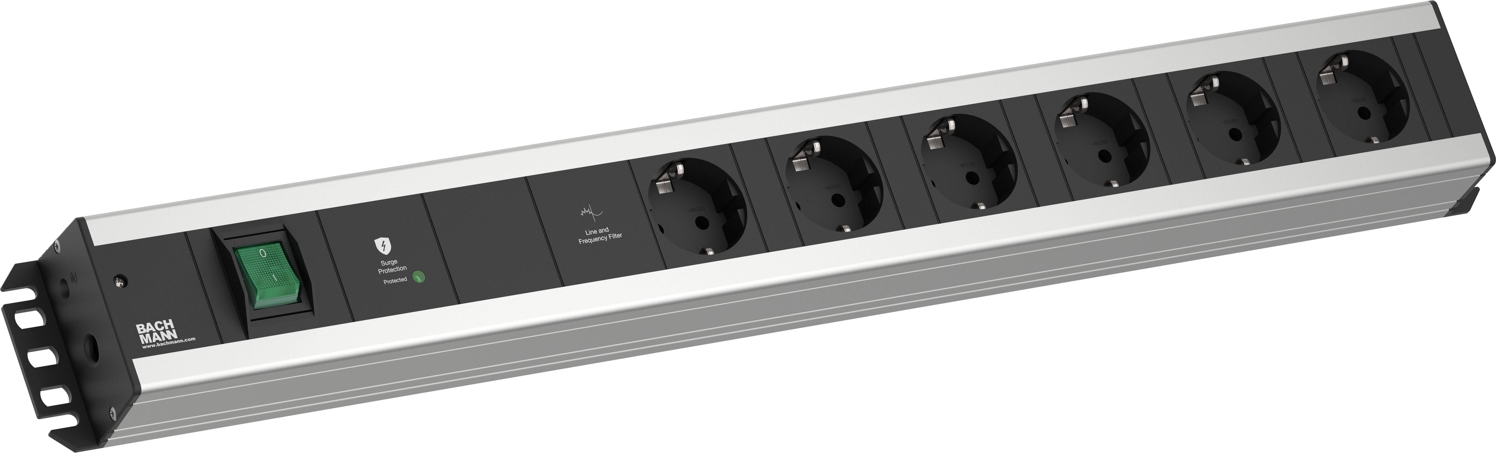 Bachmann 300096 Steckdosenleiste Grau 1St.