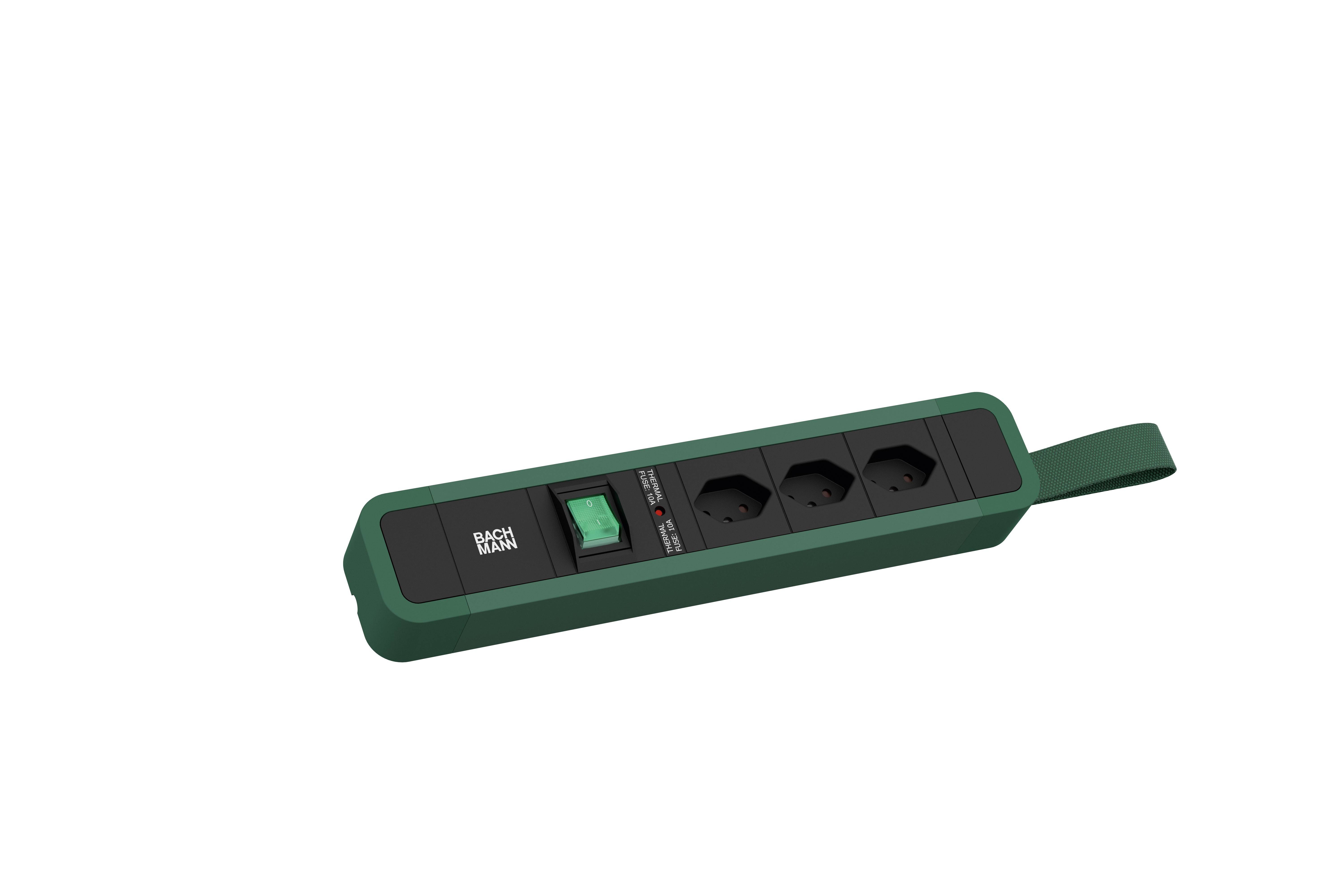 Bachmann 350245 Steckdosenleiste Grün 1St.