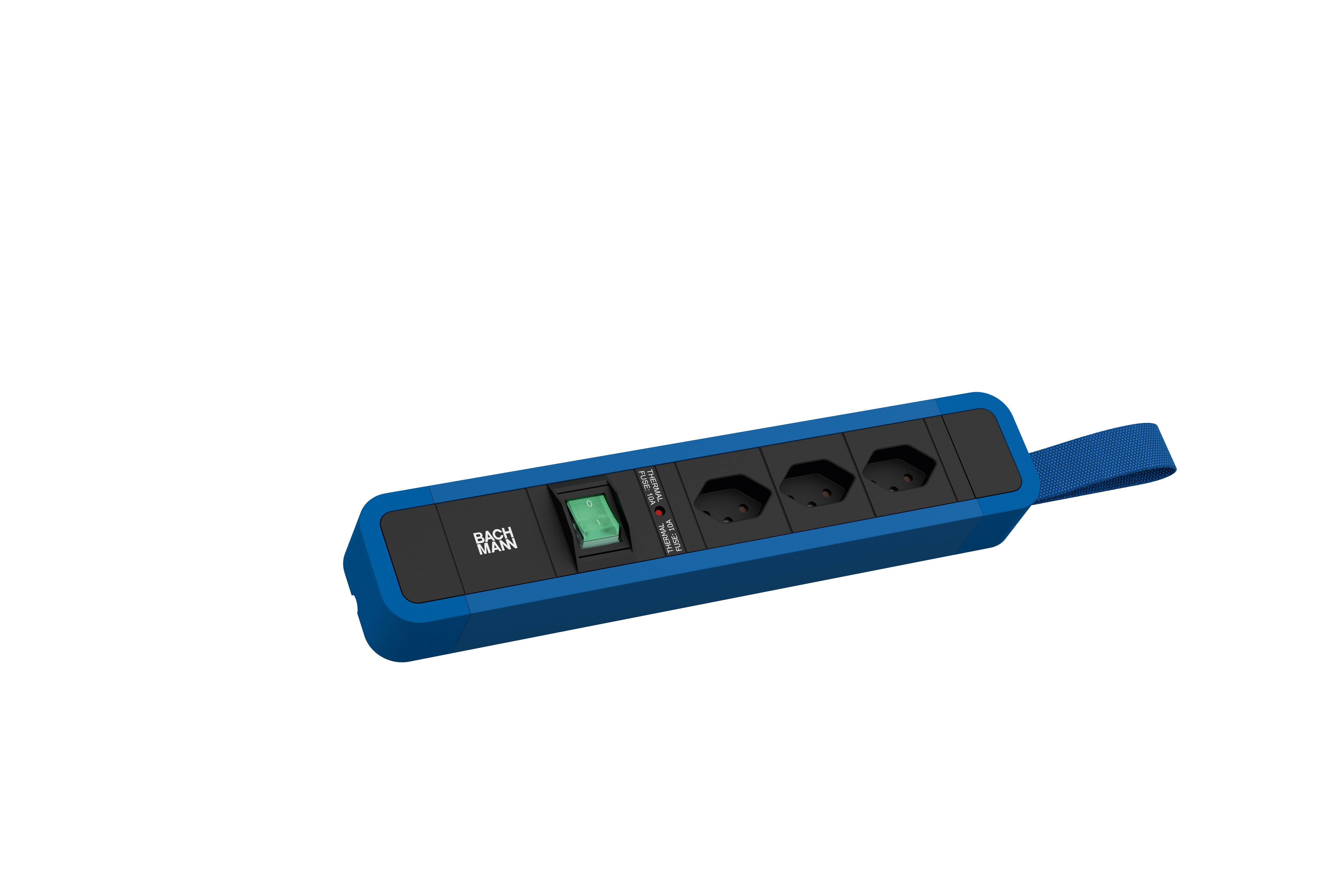 Bachmann 350345 Steckdosenleiste Blau 1St.