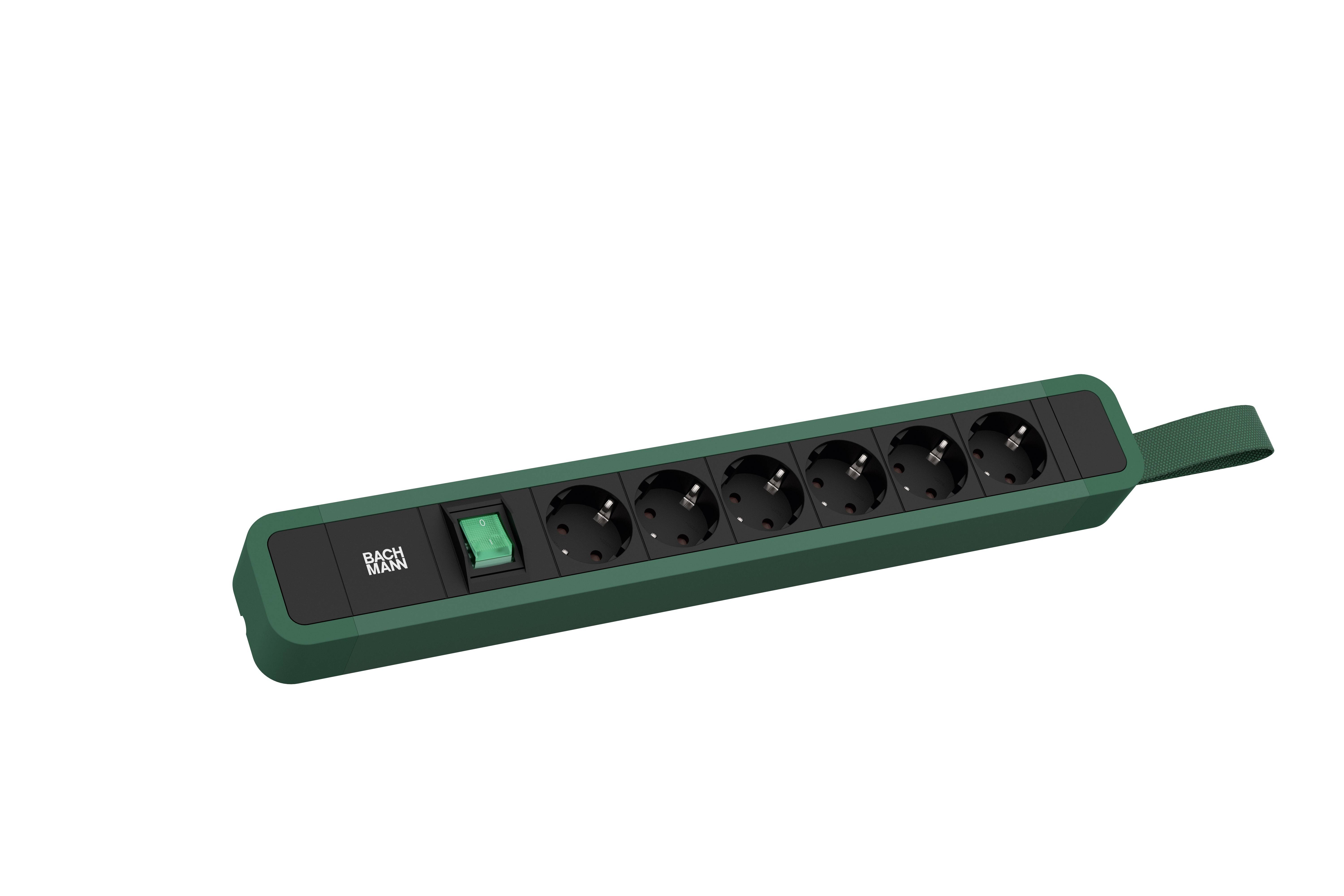Bachmann 350210 Steckdosenleiste Grün 1St.