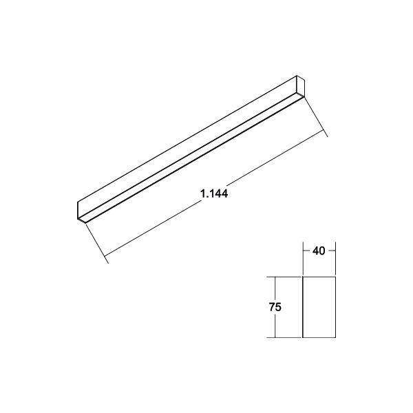 Brumberg 77144074 77144074 LED-Deckenleuchte LED ohne Weiß
