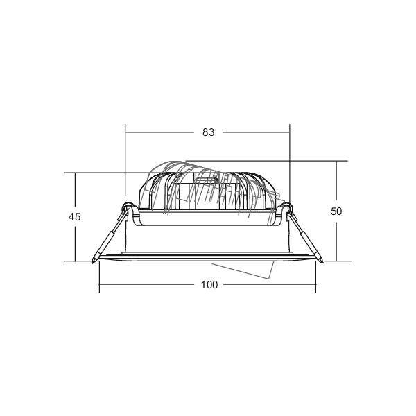 Brumberg 12494153 12494153 LED-Einbauleuchte LED 48W Nickel