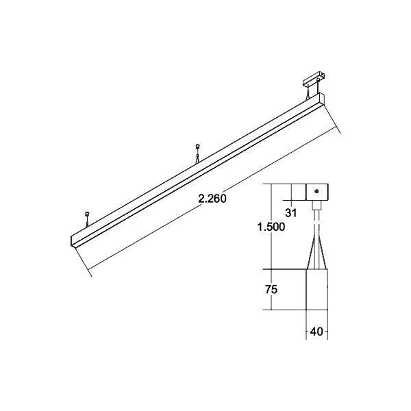 Brumberg 77234084 77234084 LED-Pendelleuchte LED ohne Schwarz