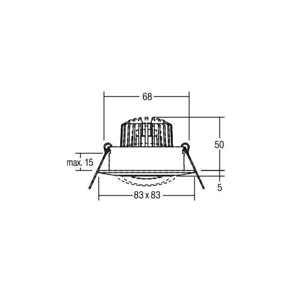 Brumberg 38142173 38142173 LED-Einbauleuchte LED ohne 6W Weiß