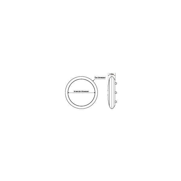 Brumberg 32034074 32034074 LED-Deckenleuchte LED 18W Weiß