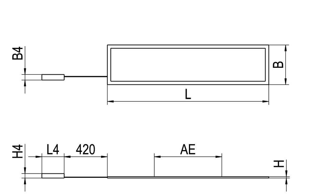RIDI 832996 832996 LED-Einbauleuchte LED 33W Weiß