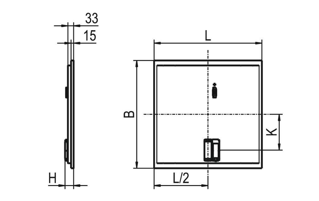 RIDI 838114 838114 LED-Einbauleuchte LED 25W Weiß