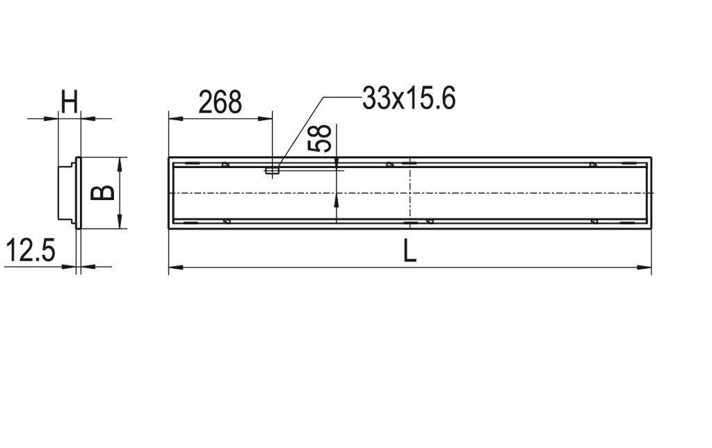 RIDI 827841 827841 LED-Einbauleuchte LED 30W Weiß