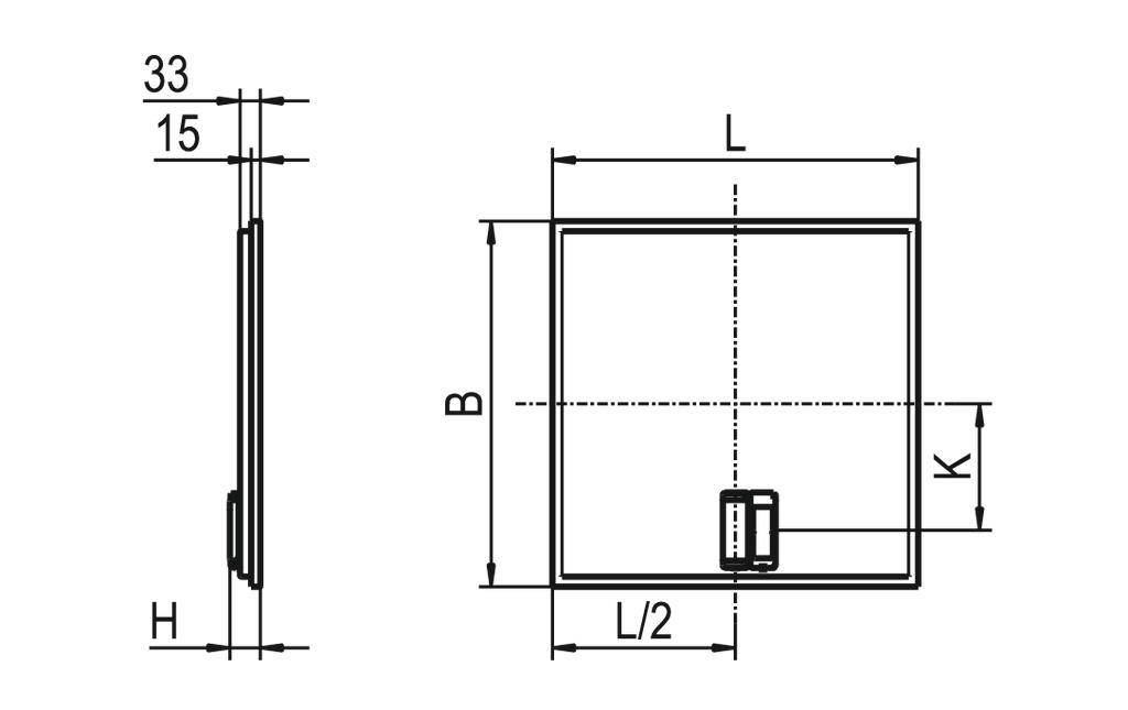 RIDI 838115 838115 LED-Einbauleuchte LED 37W Weiß