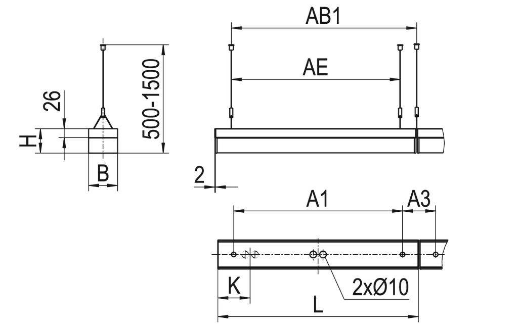 RIDI 460073 460073 LED-Deckenleuchte LED Weiß