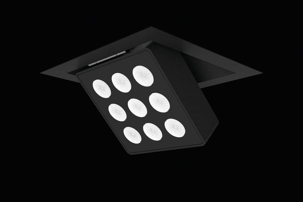 RIDI SPG0330254AQ SPG0330254AQ LED-Einbauleuchte LED 27W Schwarz