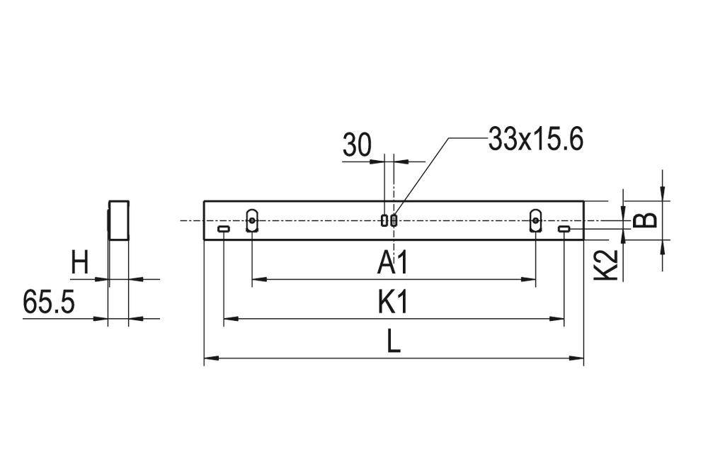 RIDI 627642 627642 LED-Einbauleuchte LED 30W Weiß