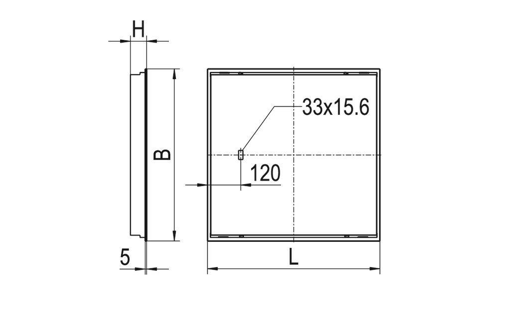 RIDI 828025 828025 LED-Einbauleuchte LED 62W Weiß