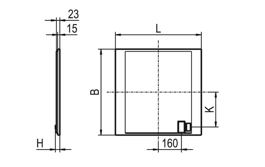 RIDI 838117 838117 LED-Einbauleuchte LED 33W Weiß