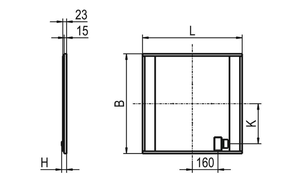 RIDI 838120 838120 LED-Einbauleuchte LED 37W Weiß