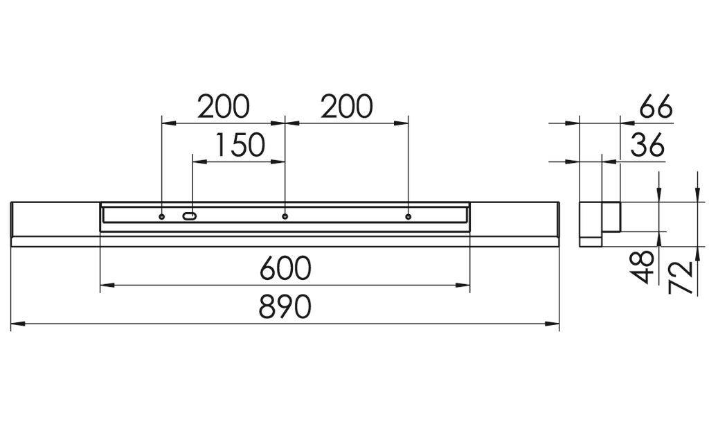 RIDI SPG0620169SI SPG0620169SI LED-Wandleuchte LED Silber