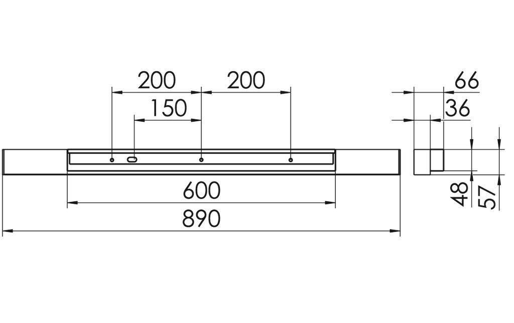 RIDI SPG0630164SI SPG0630164SI LED-Wandleuchte LED Silber