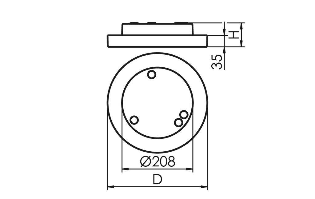 RIDI SPG0630195AH SPG0630195AH LED-Deckenleuchte LED Weiß