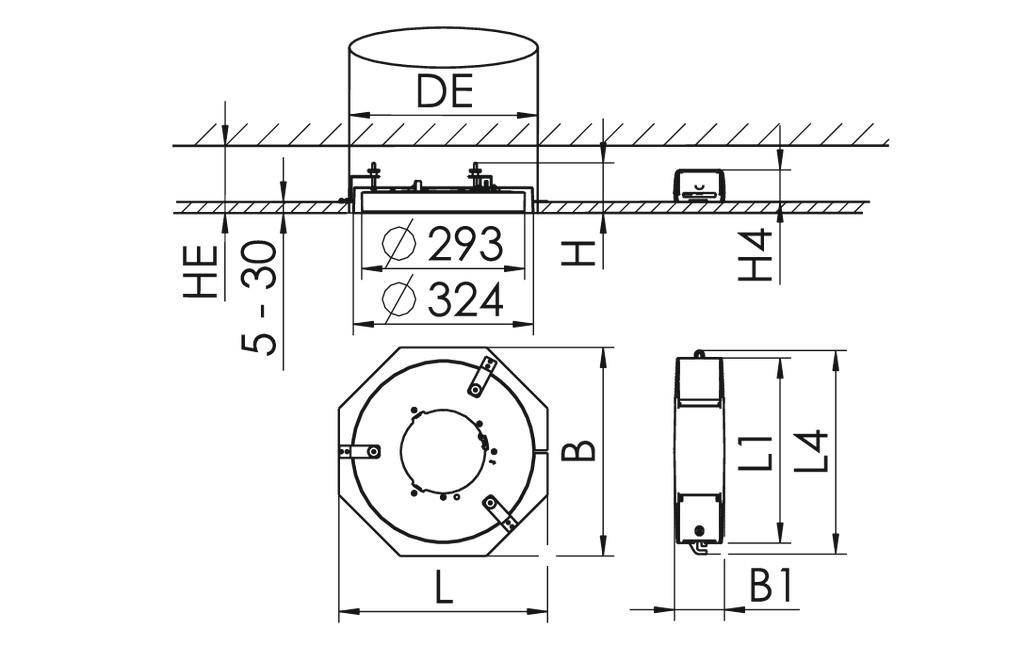 RIDI SPG0830014AH SPG0830014AH LED-Einbauleuchte LED 25W Weiß