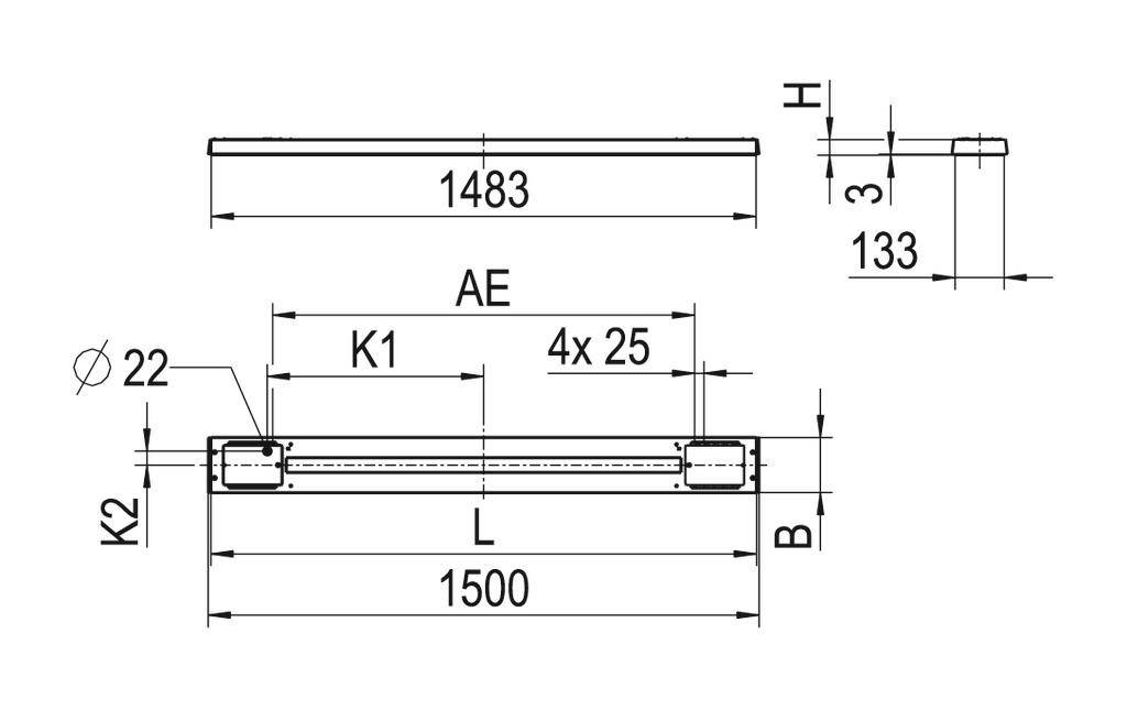 RIDI 0637727AH 0637727AH LED-Pendelleuchte LED Weiß