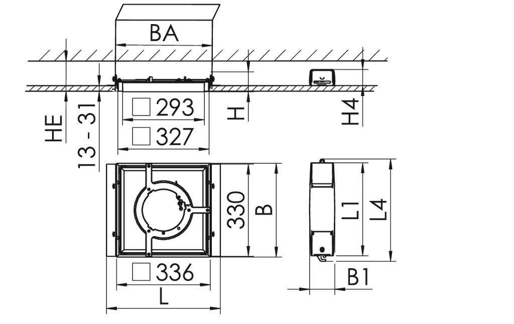 RIDI SPG0830033AH SPG0830033AH LED-Einbauleuchte LED 25W Weiß
