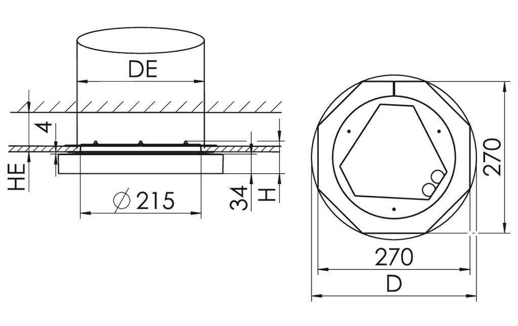 RIDI SPG0830000AH SPG0830000AH LED-Einbauleuchte LED 25W Weiß