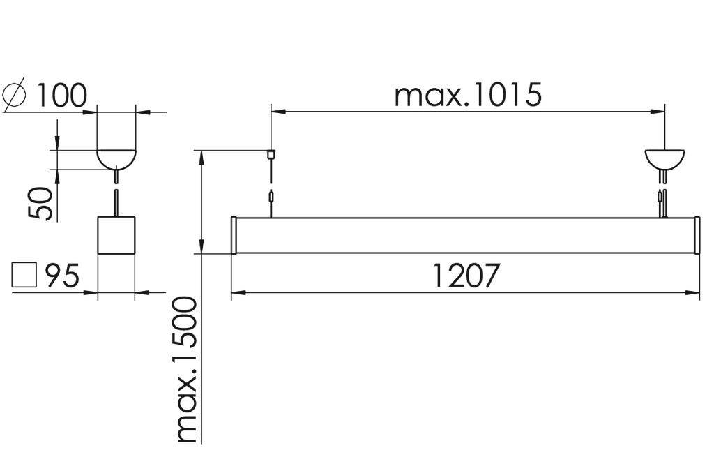 RIDI SPG0630267BB SPG0630267BB LED-Pendelleuchte LED Weiß