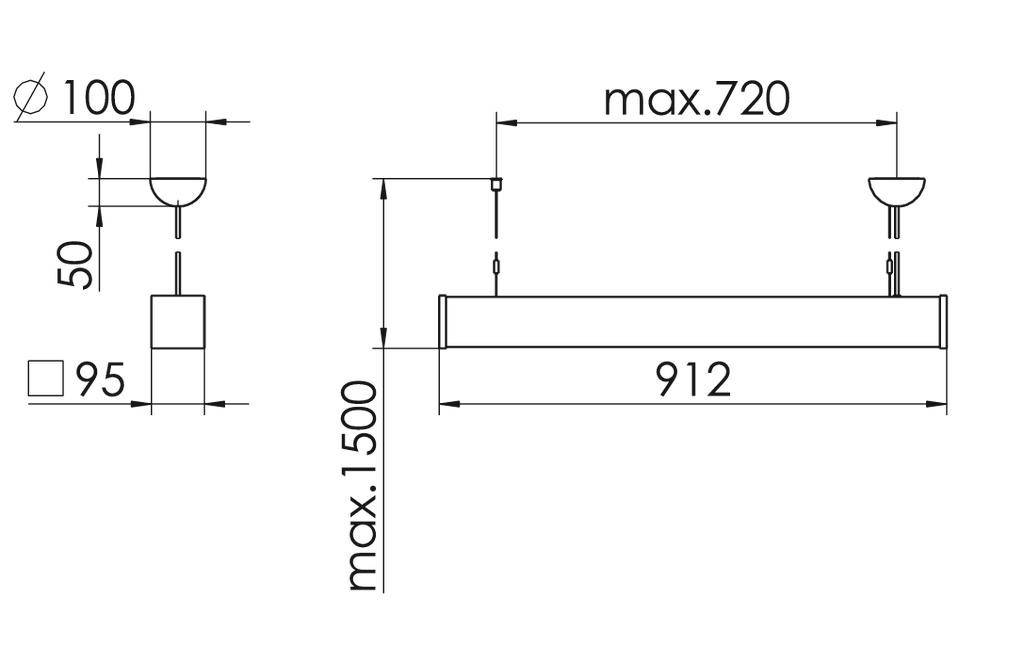 RIDI SPG0630395BB SPG0630395BB LED-Pendelleuchte LED Weiß