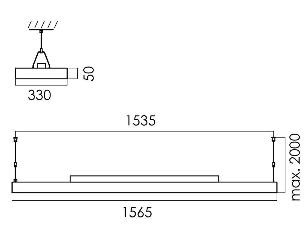 RIDI SPC0630025 SPC0630025 LED-Pendelleuchte LED Weiß