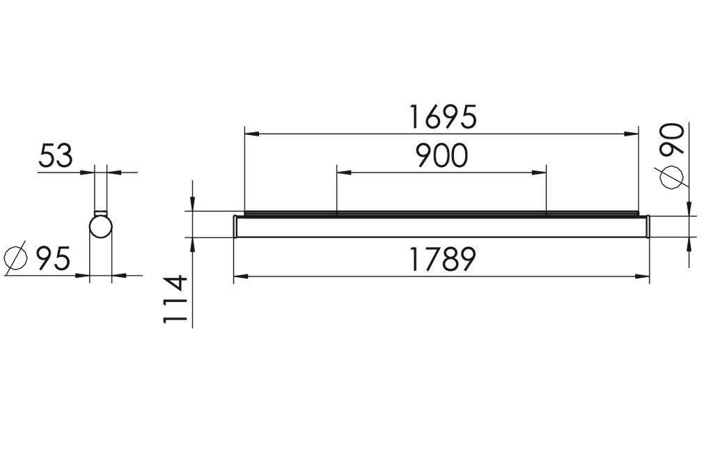 RIDI SPG0630391BB SPG0630391BB LED-Deckenleuchte LED Chrom