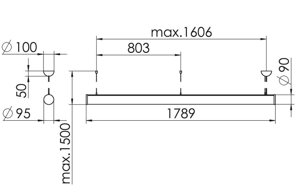 RIDI SPG0630386BB SPG0630386BB LED-Pendelleuchte LED Chrom