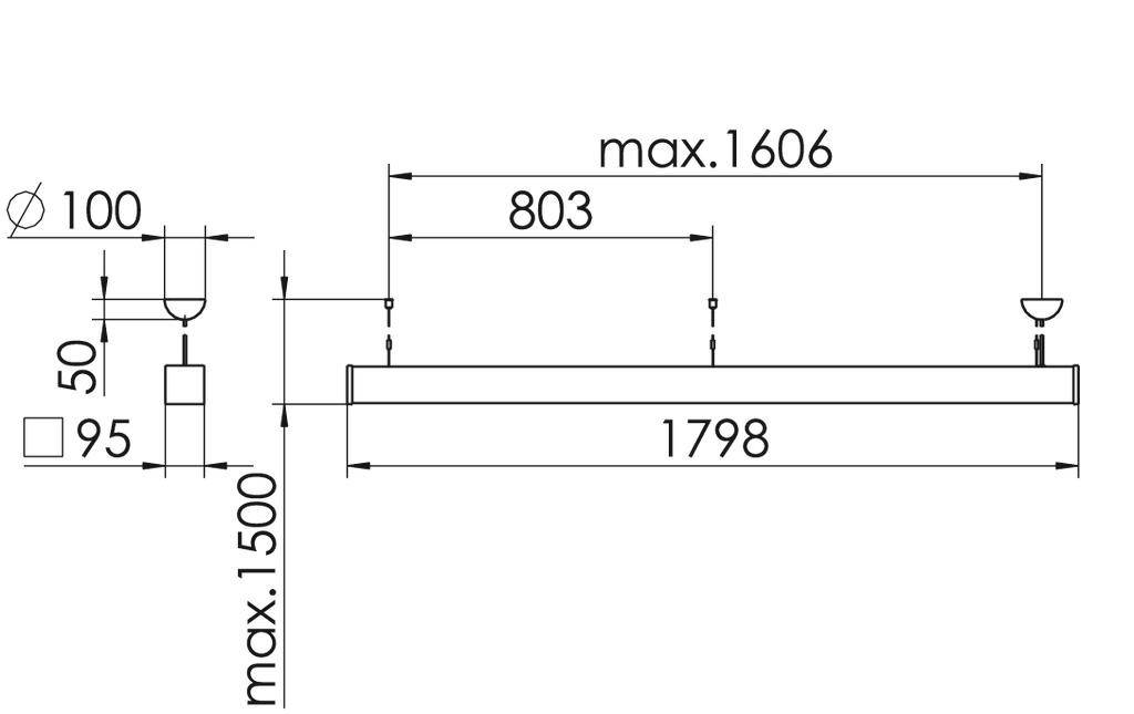 RIDI SPG0630398BB SPG0630398BB LED-Pendelleuchte LED Weiß