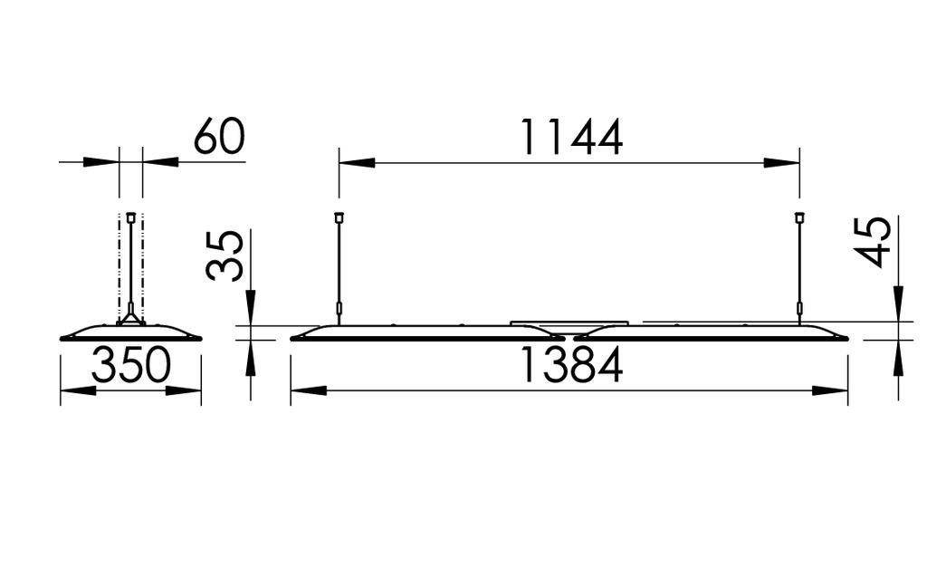 RIDI SPG0630177 SPG0630177 LED-Pendelleuchte LED Weiß