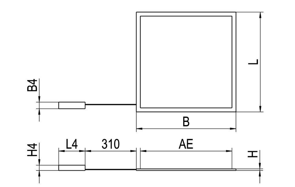 RIDI 832984 832984 LED-Panel Weiß