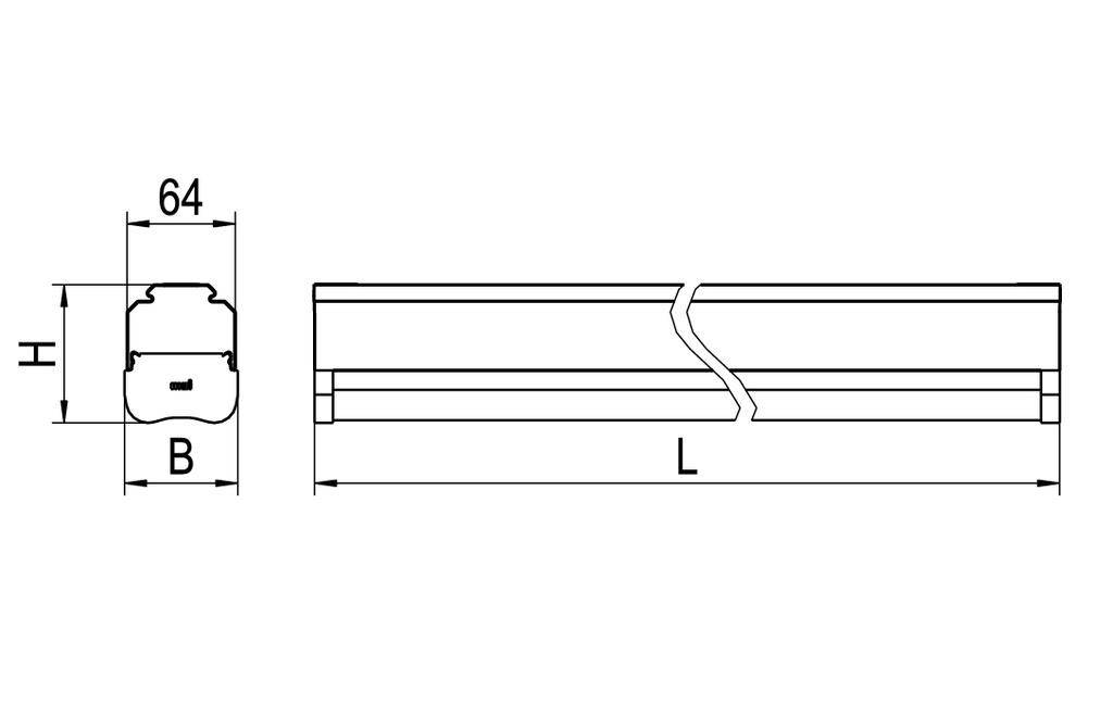 RIDI 1551214 1551214 LED-Geräteträger 58W LED Weiß 1St.