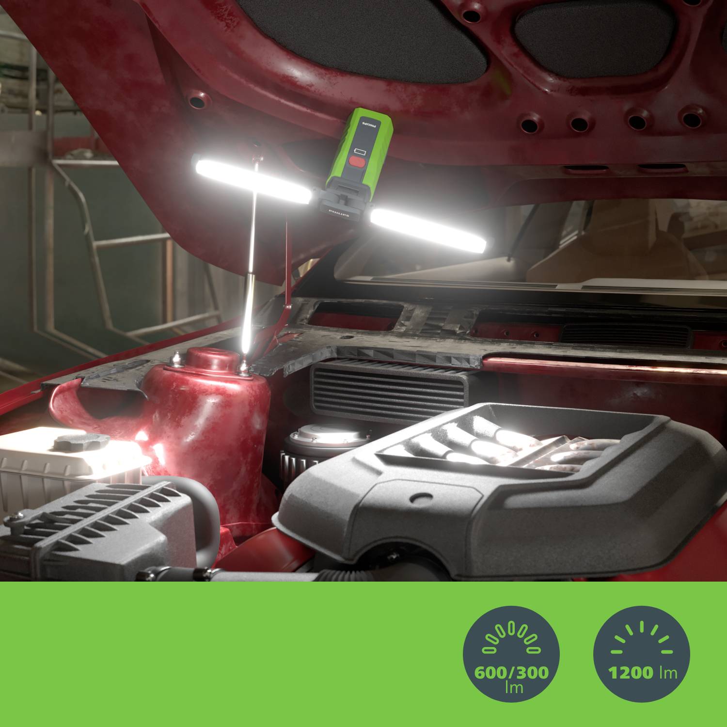 Philips Automotive X30BONNX1 Xperion 3000 Bonnet LED Motorhaubenleuchte akkubetrieben 1200lm