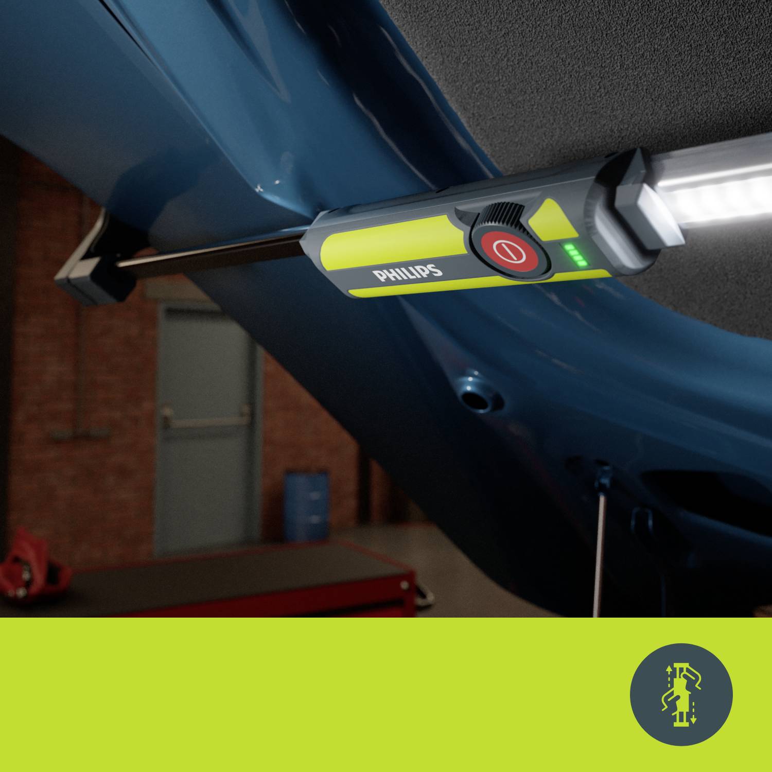 Philips Automotive X61BONNX1 Xperion 6100 Bonnet Hybrid LED Motorhaubenleuchte akkubetrieben 2400lm