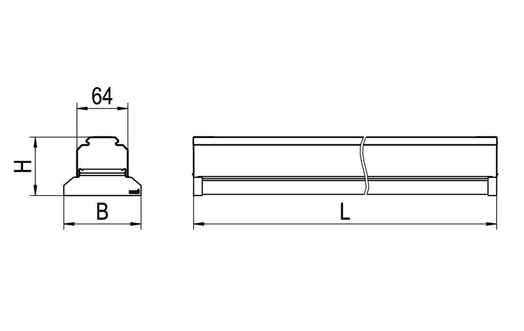 RIDI 1561181 1561181 LED-Geräteträger 61W LED Weiß 1St.