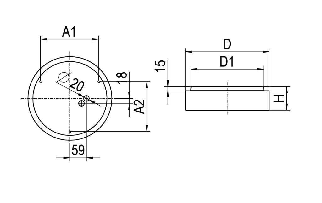 RIDI 0420758//377396 0420758//377396 LED-Deckenleuchte LED Weiß
