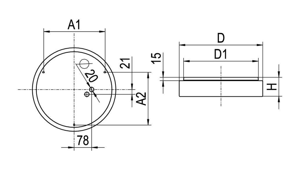 RIDI 0420769//377396 0420769//377396 LED-Deckenleuchte LED Weiß