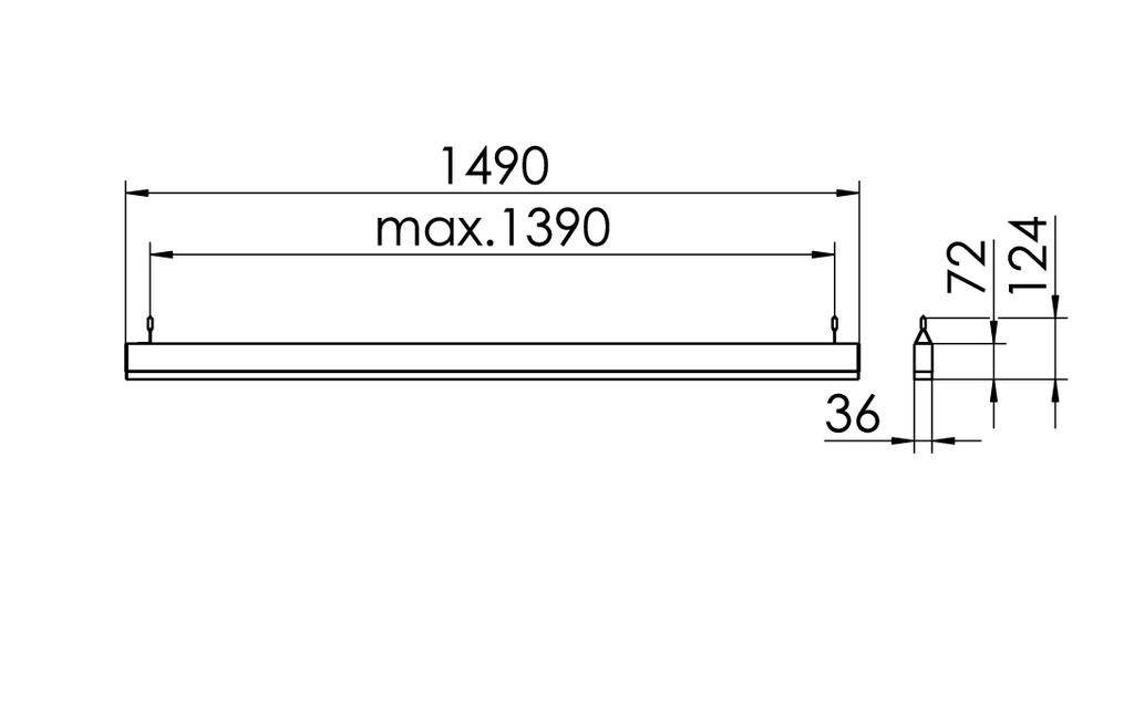 RIDI SPG0630033AQ SPG0630033AQ LED-Pendelleuchte LED Schwarz