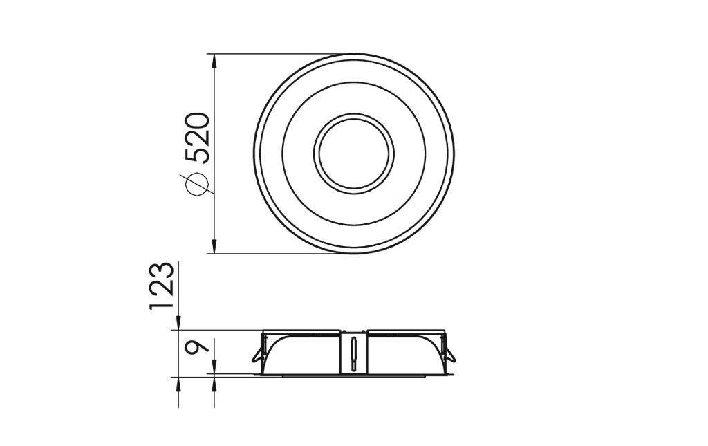 RIDI SPI0000102 SPI0000102 LED-Einbauleuchte LED 33W