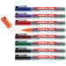 Edding 4-361-8-S2999 Set de marqueurs pour tableau blanc noir, rouge, bleu, vert, orange, marron, violet 8 pc(s)
