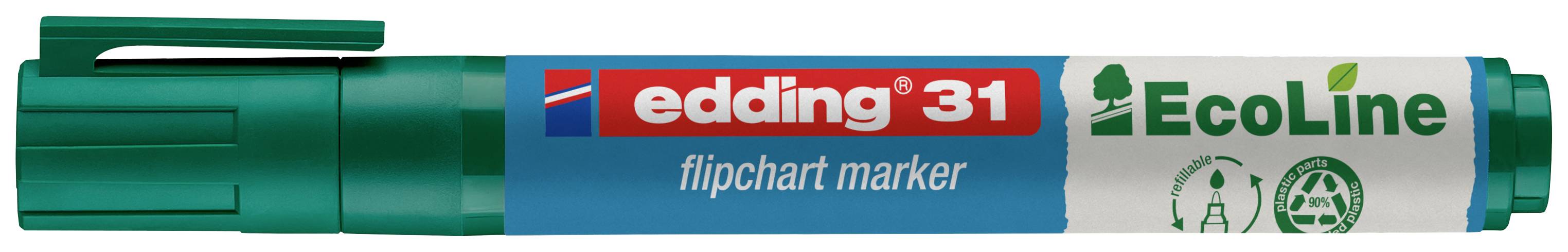 Edding 4-31004 Flipchartmarker Rundspitze 1.5 - 3 mm Grün
