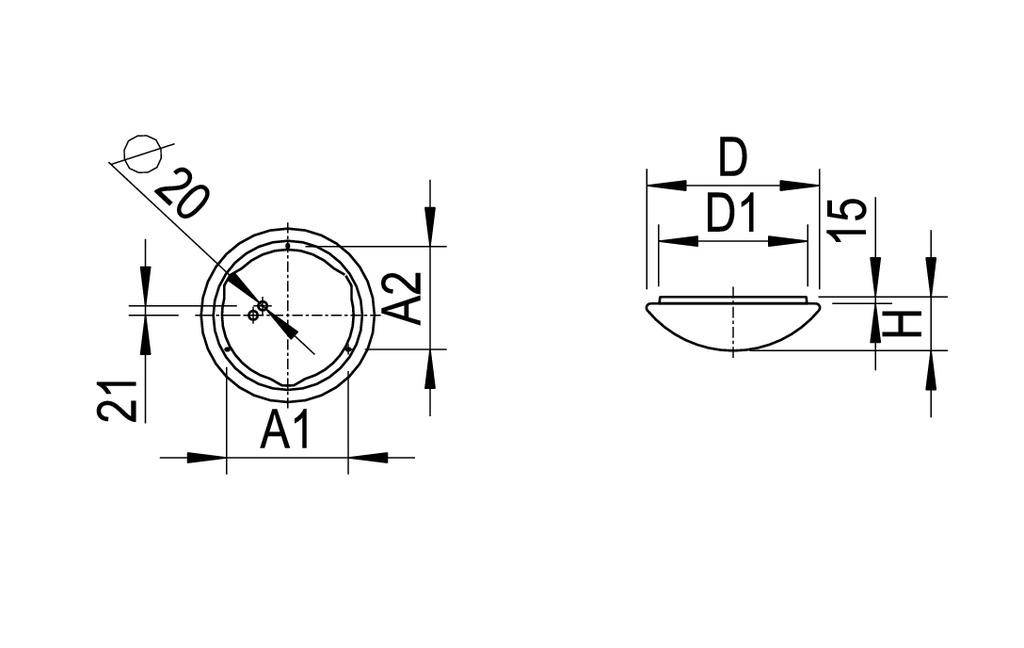 RIDI 420783 420783 LED-Deckenleuchte LED Weiß