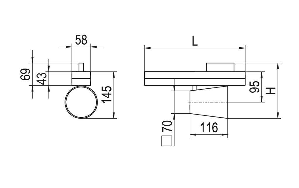 RIDI 0321975AQ 0321975AQ Hochvolt-Schienensystem-Leuchte LED Schwarz