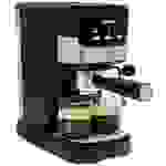 Tristar CM-2278 Espressomaschine mit Siebträger Schwarz, Edelstahl 1100 W